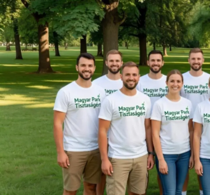 A Help Community Hub szervező csapata egy megtisztított parkban csoportképen